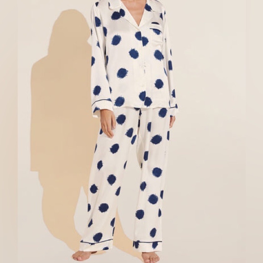 Eberjey silk Dot Pajama Set inez